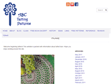 Tablet Screenshot of abctattingpatterns.com